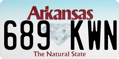 AR license plate 689KWN