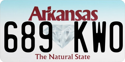 AR license plate 689KWO