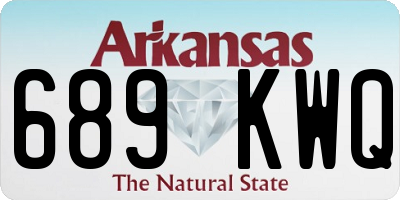 AR license plate 689KWQ