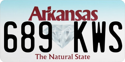 AR license plate 689KWS