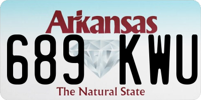 AR license plate 689KWU