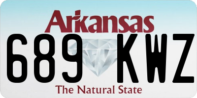 AR license plate 689KWZ