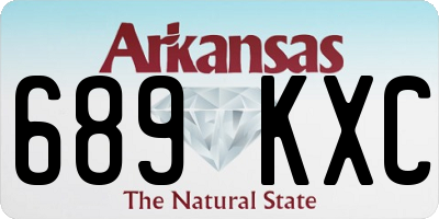 AR license plate 689KXC