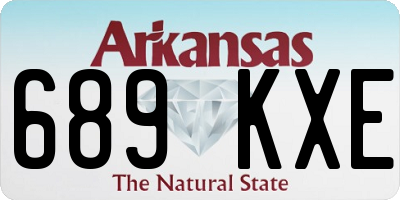 AR license plate 689KXE