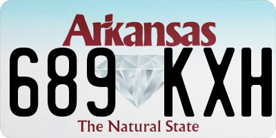 AR license plate 689KXH