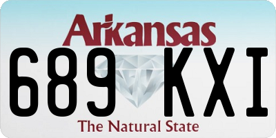 AR license plate 689KXI