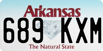 AR license plate 689KXM