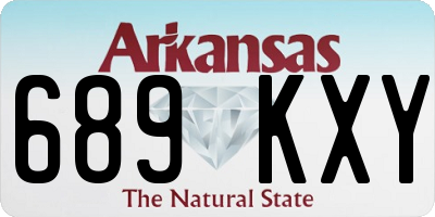 AR license plate 689KXY