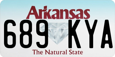 AR license plate 689KYA