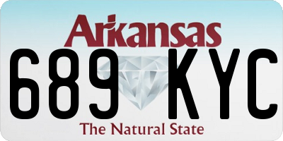 AR license plate 689KYC