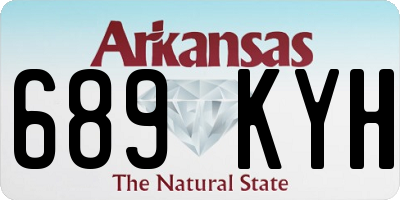 AR license plate 689KYH