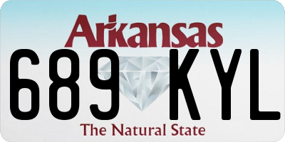 AR license plate 689KYL