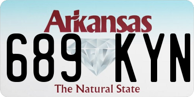 AR license plate 689KYN