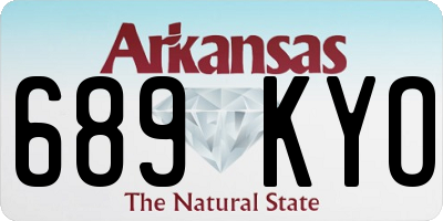 AR license plate 689KYO
