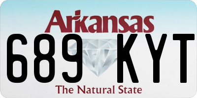 AR license plate 689KYT