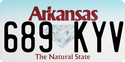 AR license plate 689KYV