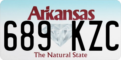 AR license plate 689KZC