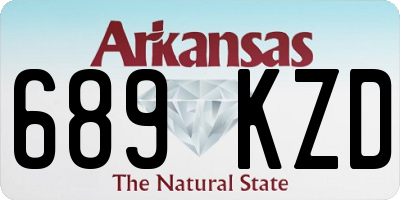 AR license plate 689KZD