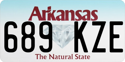 AR license plate 689KZE
