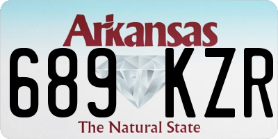 AR license plate 689KZR