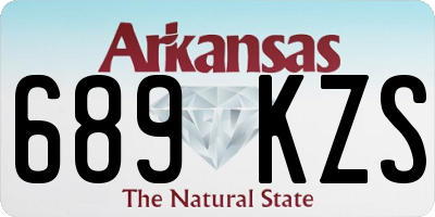 AR license plate 689KZS