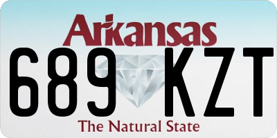 AR license plate 689KZT