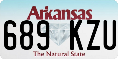 AR license plate 689KZU