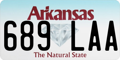 AR license plate 689LAA