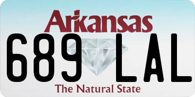 AR license plate 689LAL