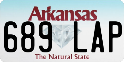 AR license plate 689LAP