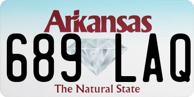 AR license plate 689LAQ