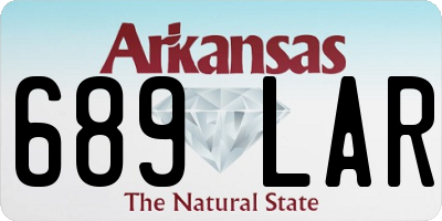 AR license plate 689LAR