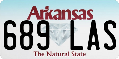 AR license plate 689LAS