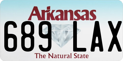 AR license plate 689LAX