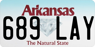 AR license plate 689LAY