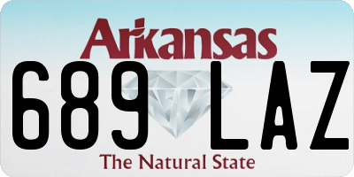 AR license plate 689LAZ