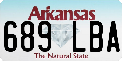 AR license plate 689LBA