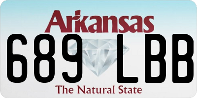 AR license plate 689LBB