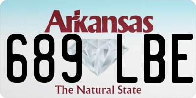 AR license plate 689LBE