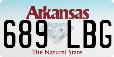 AR license plate 689LBG