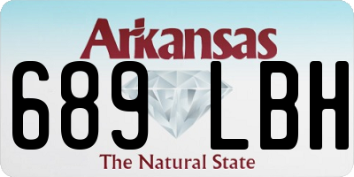 AR license plate 689LBH