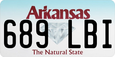 AR license plate 689LBI