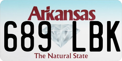 AR license plate 689LBK