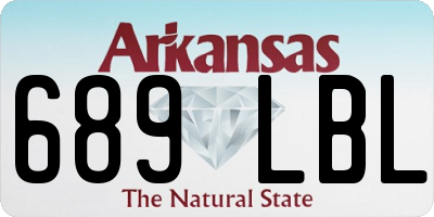 AR license plate 689LBL