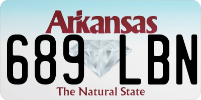 AR license plate 689LBN