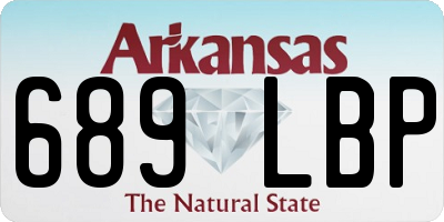 AR license plate 689LBP