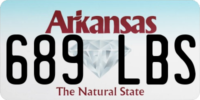 AR license plate 689LBS
