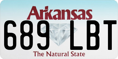 AR license plate 689LBT