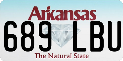 AR license plate 689LBU