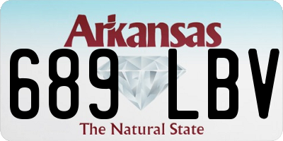 AR license plate 689LBV